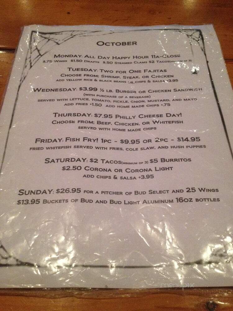 McDivot's Wings & Raw Bar - Tampa, FL menu_pic