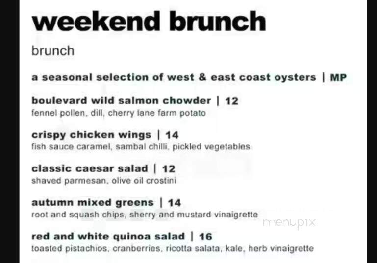 Gerard Lounge - Vancouver, BC menu_pic