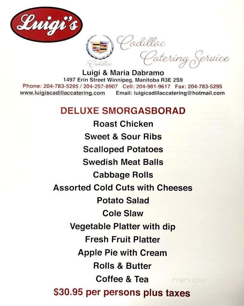 Luigis restaurant & catering - Winnipeg, MB