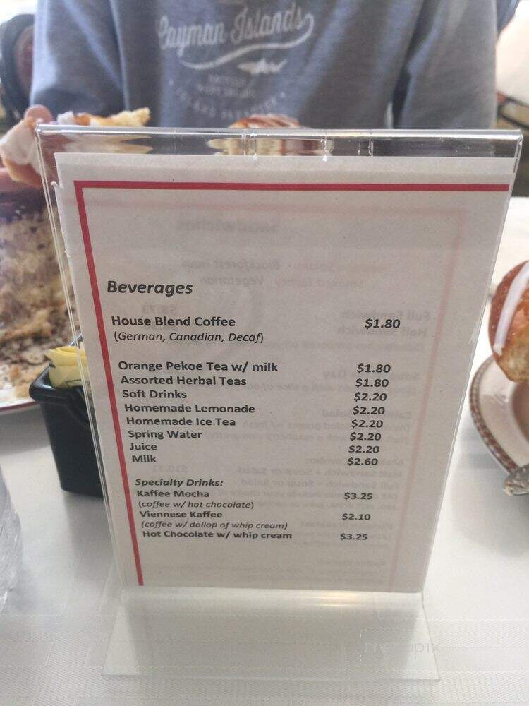 Gingerbread Haus Bakery - Halifax, NS menu_pic