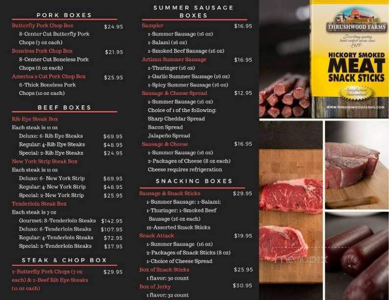 Thrushwood Farms Quality Meats - Galesburg, IL menu_pic