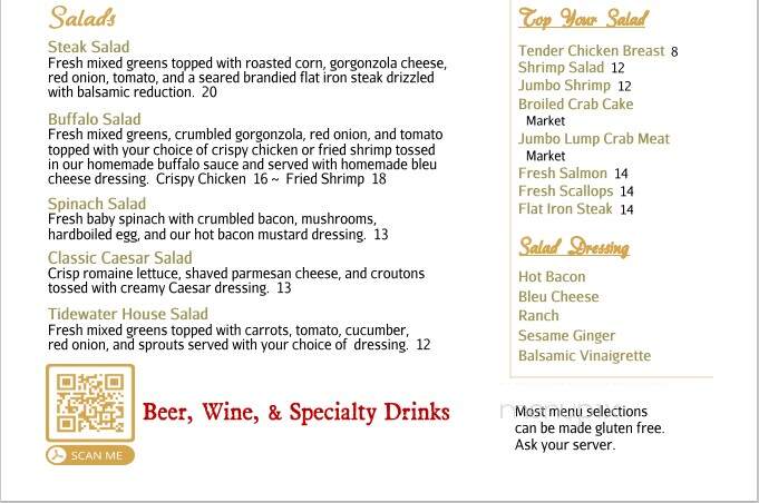 Tidewater Grille - Havre De Grace, MD menu_pic
