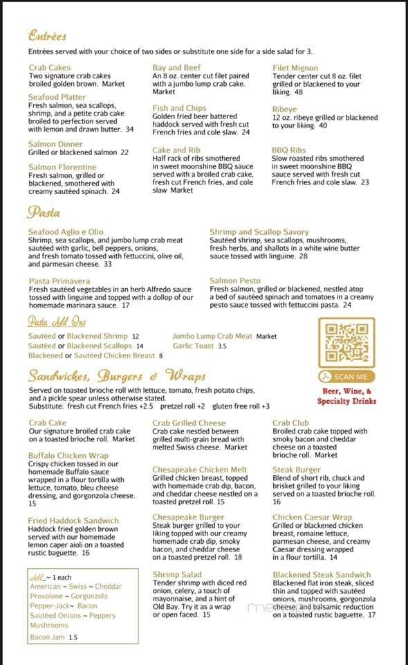 Tidewater Grille - Havre De Grace, MD menu_pic