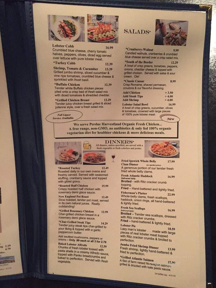 Bickford's Family Restaurant - Woburn, MA menu_pic