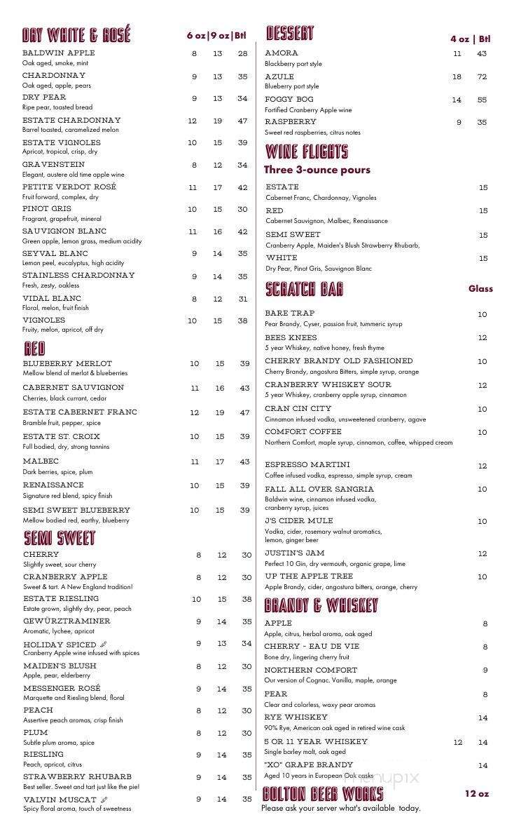 J's Restaurant - Bolton, MA menu_pic