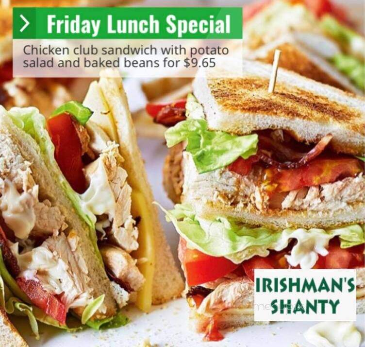 Irishman's Shanty - Crookston, MN menu_pic