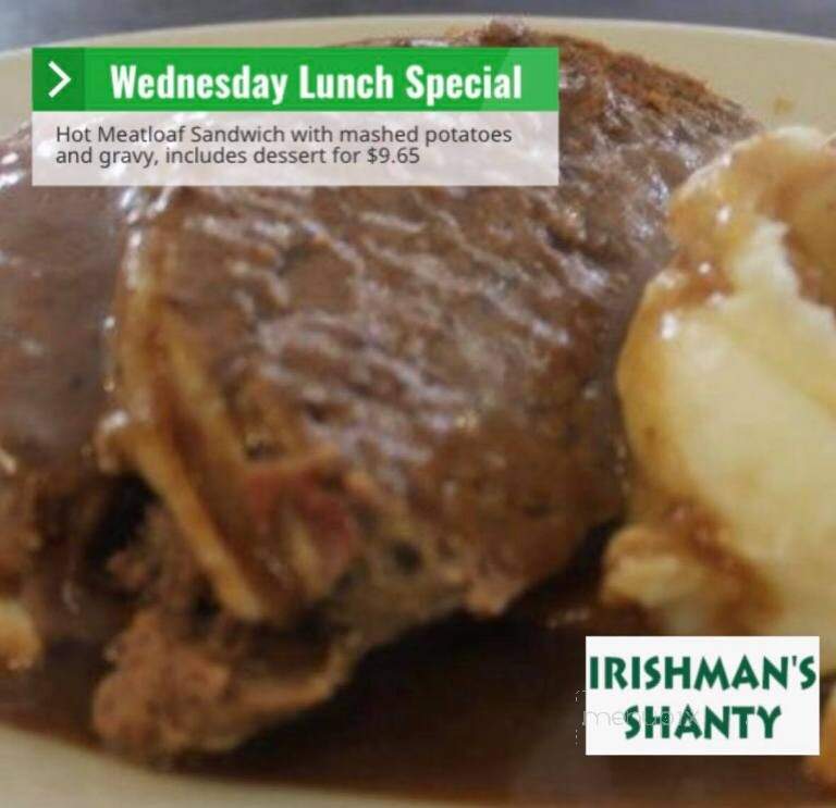 Irishman's Shanty - Crookston, MN menu_pic
