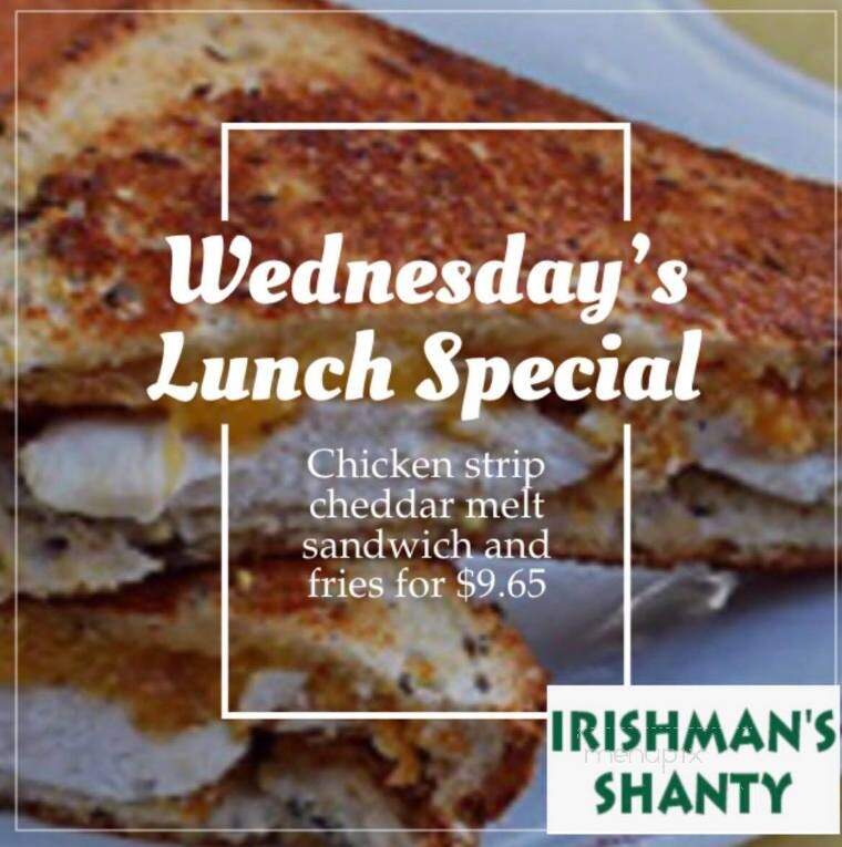 Irishman's Shanty - Crookston, MN menu_pic