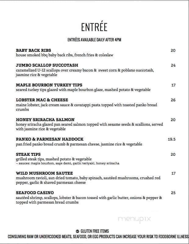 Walter's Basin - Holderness, NH menu_pic