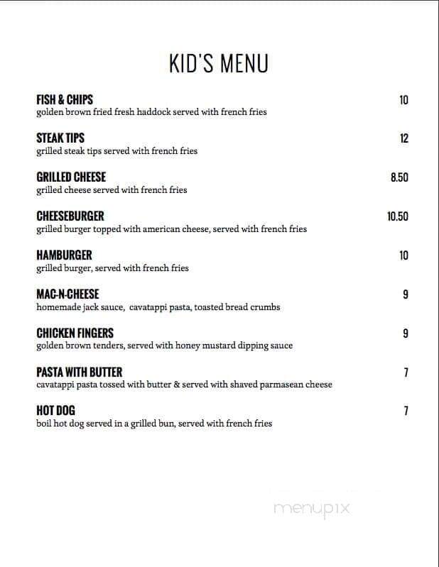 Walter's Basin - Holderness, NH menu_pic