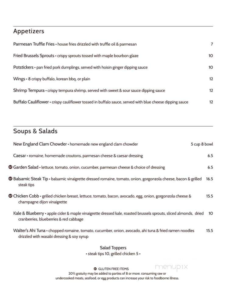 Walter's Basin - Holderness, NH menu_pic