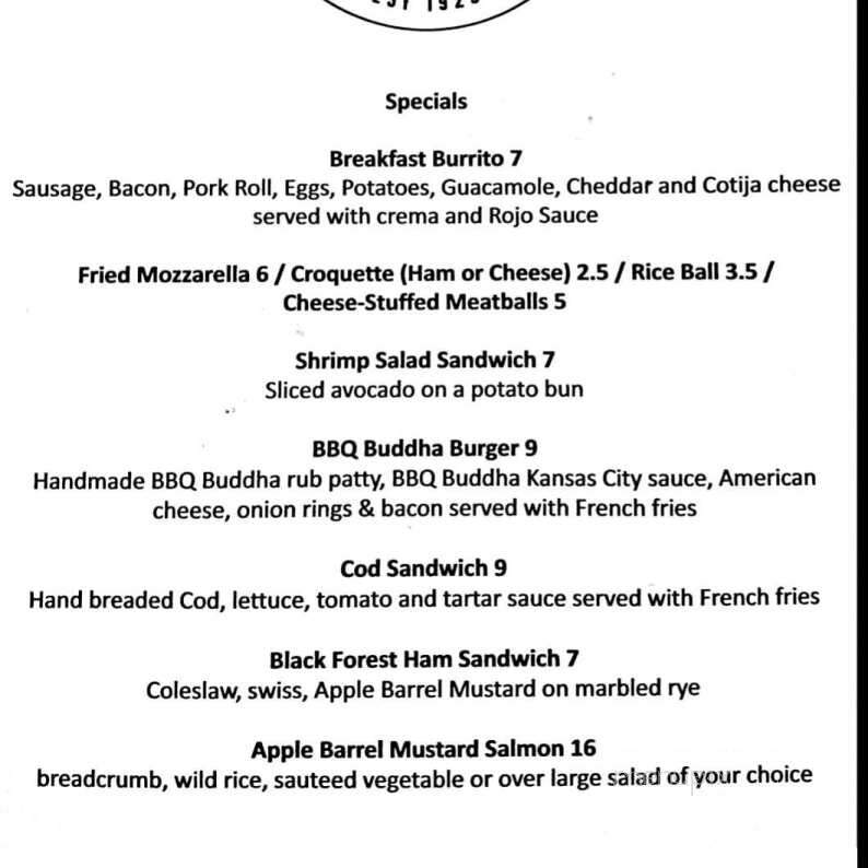 River Hills Cafe & Bistro - Neptune, NJ menu_pic
