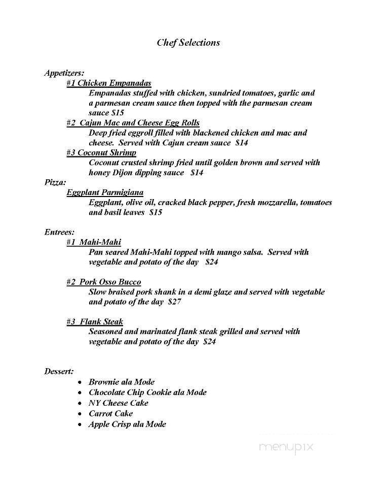 Emerald Point Restaurant - Greenwood Lake, NY menu_pic