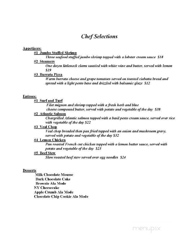 Emerald Point Restaurant - Greenwood Lake, NY menu_pic