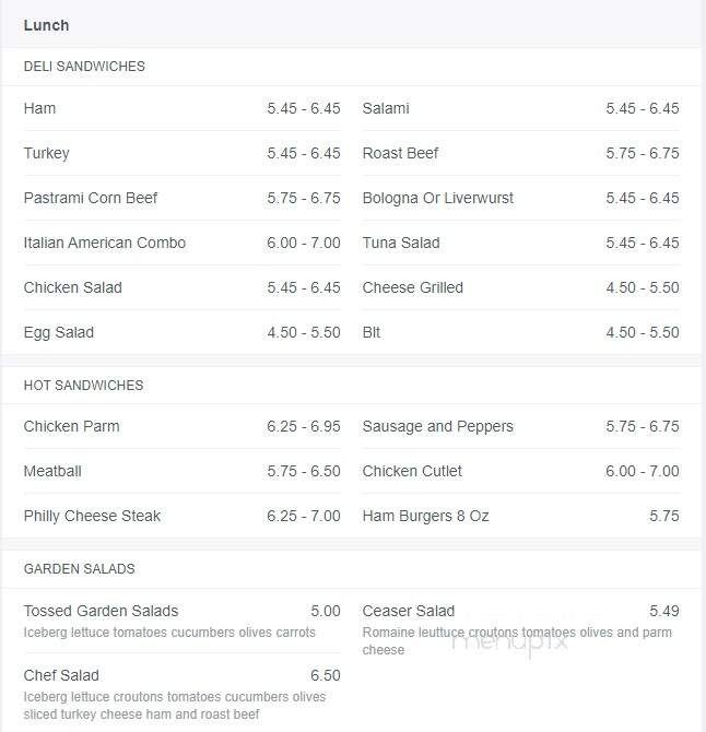 Richie's Deli - Amenia, NY menu_pic