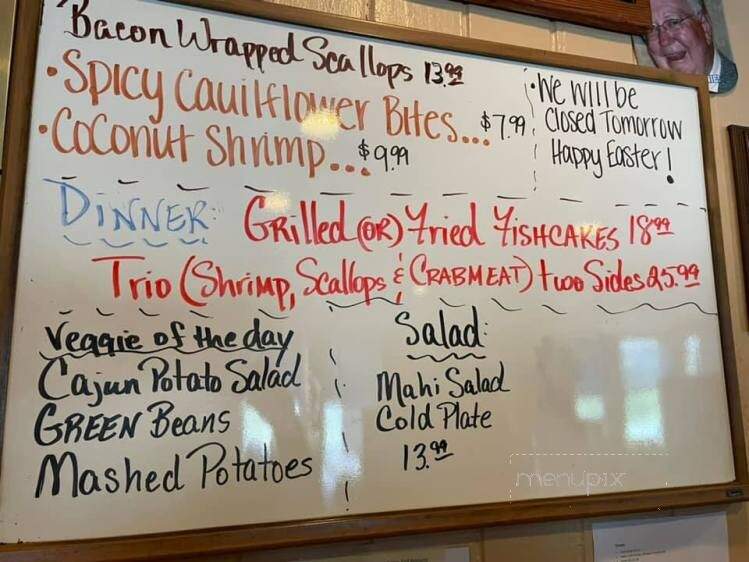 Sam & Omie's Restaurant - Nags Head, NC menu_pic