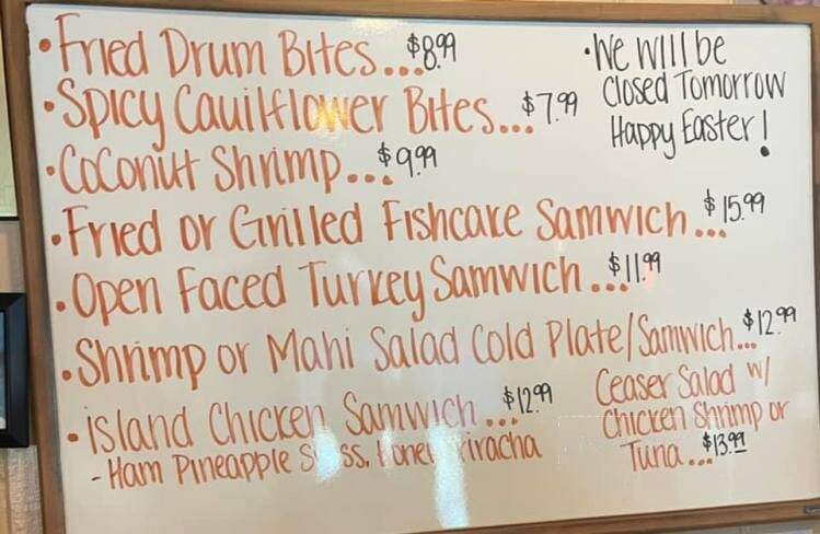 Sam & Omie's Restaurant - Nags Head, NC menu_pic