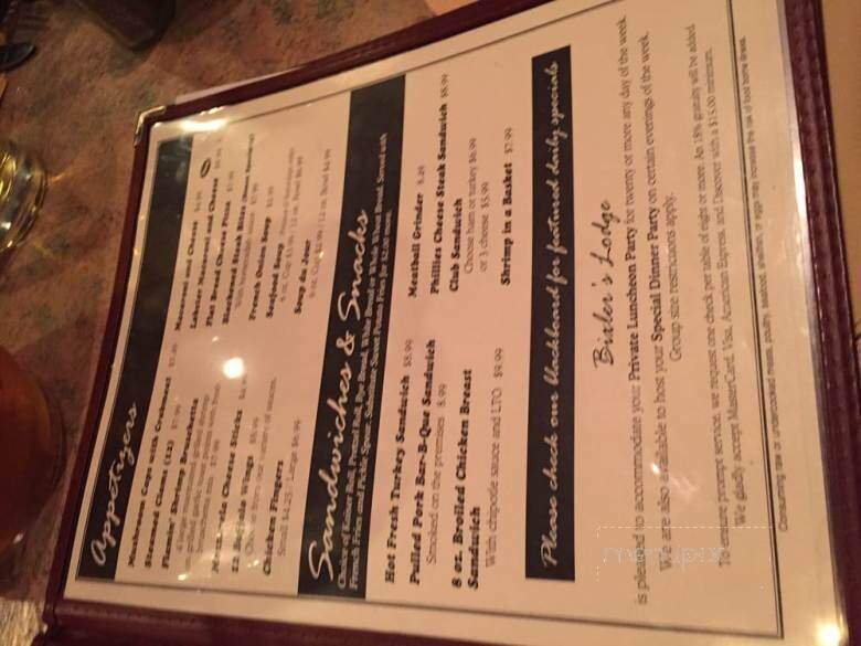 Bixler's Lodge - Reading, PA menu_pic
