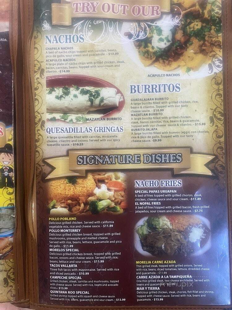 El Nopal Mexican Restaurant - Oakland, TN menu_pic