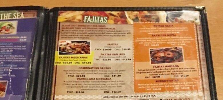 El Nopal Mexican Restaurant - Oakland, TN menu_pic