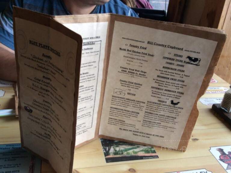 Hill Country Cupboard - Johnson City, TX menu_pic