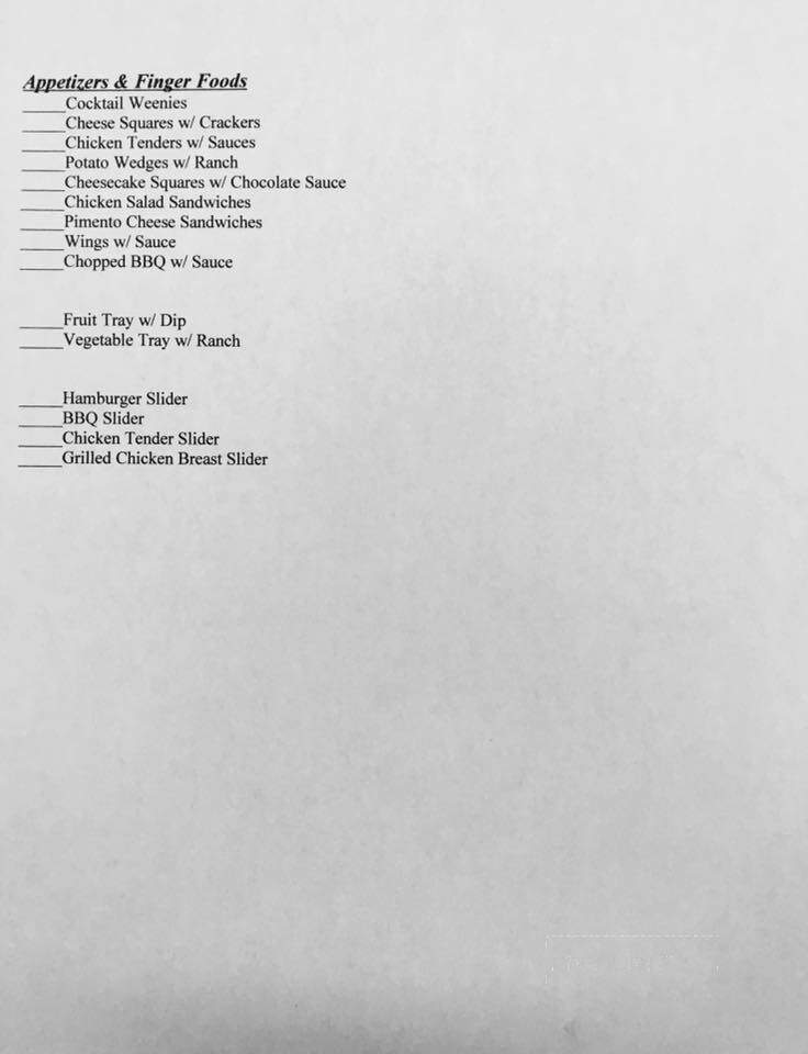 Aunt Bea's Barbecue - Galax, VA menu_pic