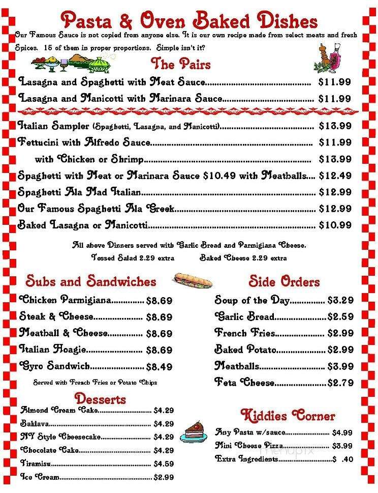 Mad Italian Restaurant & Steak - Petersburg, VA menu_pic
