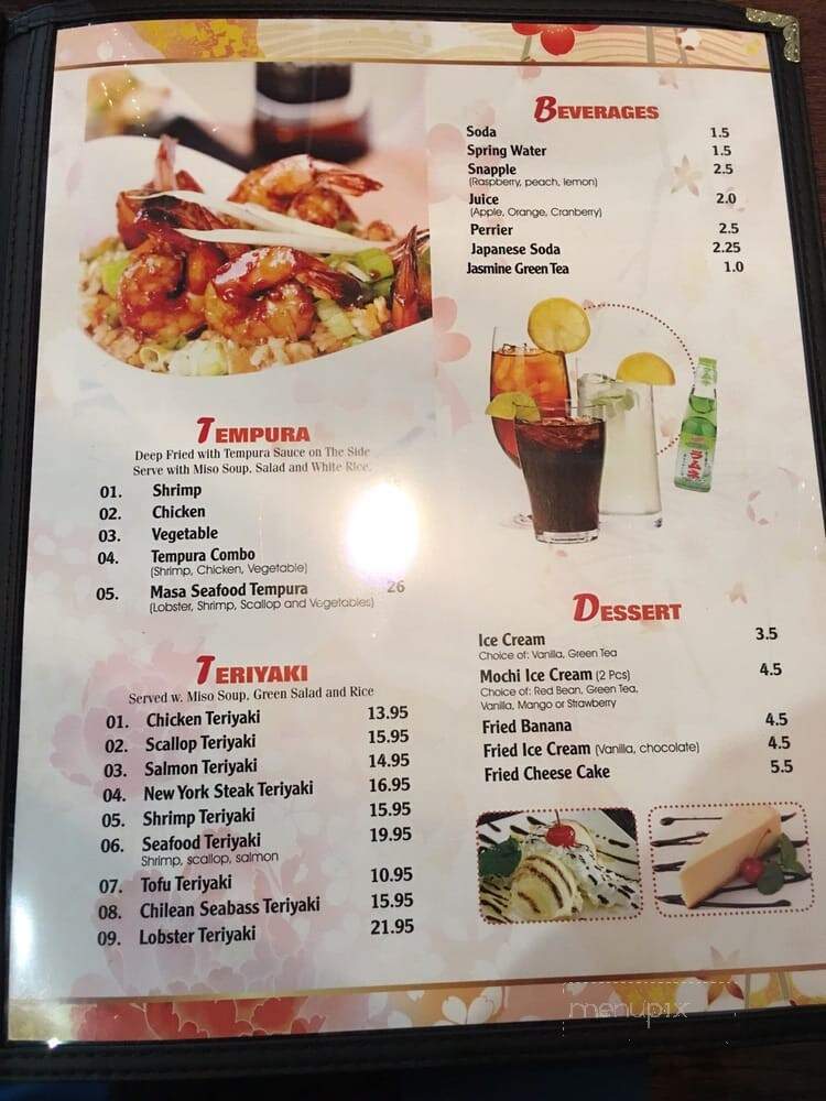 Masa Sushi & Hibachi - Marlboro Township, NJ menu_pic