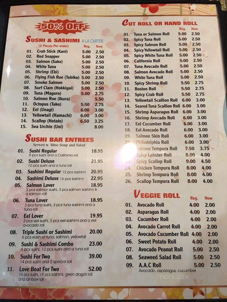 Masa Sushi & Hibachi - Marlboro Township, NJ menu_pic