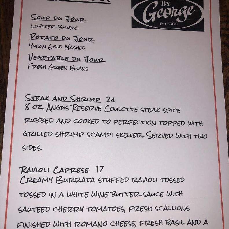 By George - Monessen, PA menu_pic