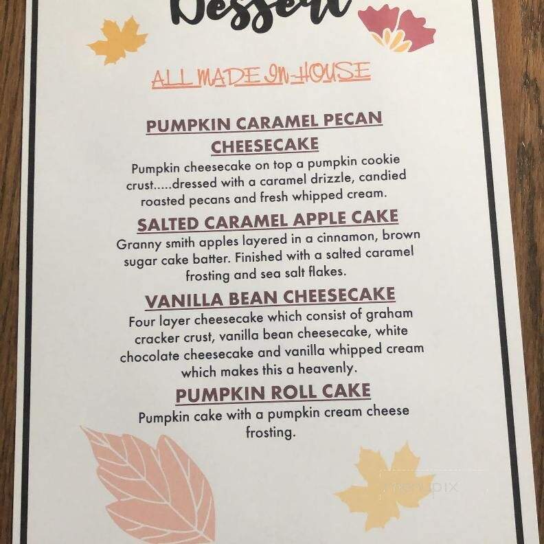 By George - Monessen, PA menu_pic