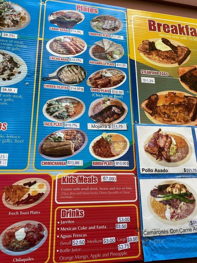 Casa Del Sol - Clackamas, OR menu_pic