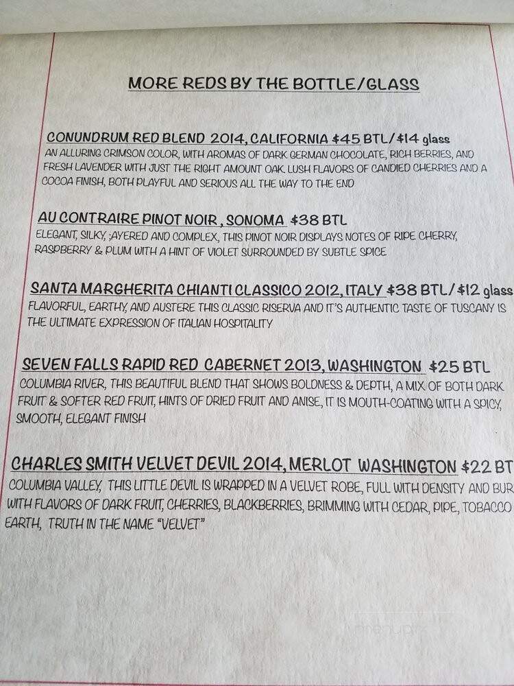 Christa's Sandwichboard - Snohomish, WA menu_pic