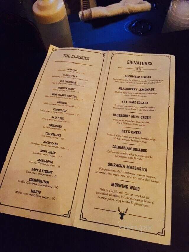 The Treehouse - Orlando, FL menu_pic