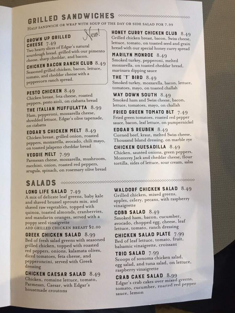 Edgar's Bakery - Huntsville, AL menu_pic