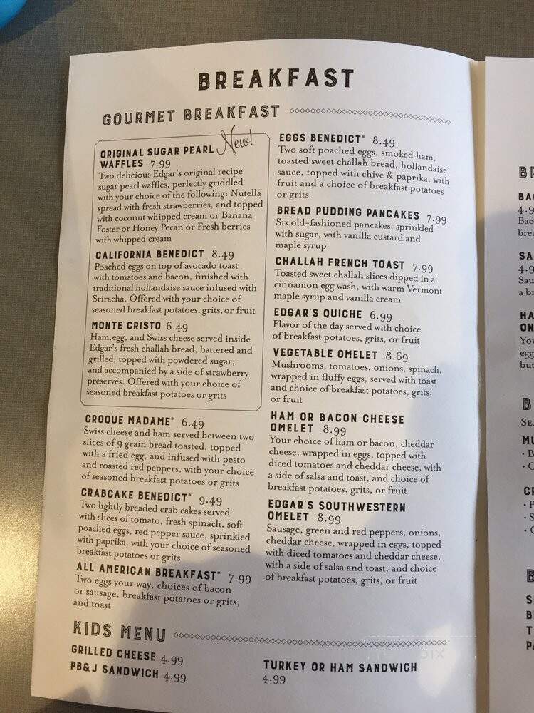 Edgar's Bakery - Huntsville, AL menu_pic
