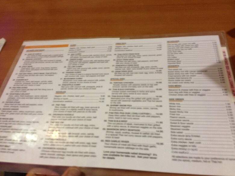 Thai Cafe - Prescott Valley, AZ menu_pic