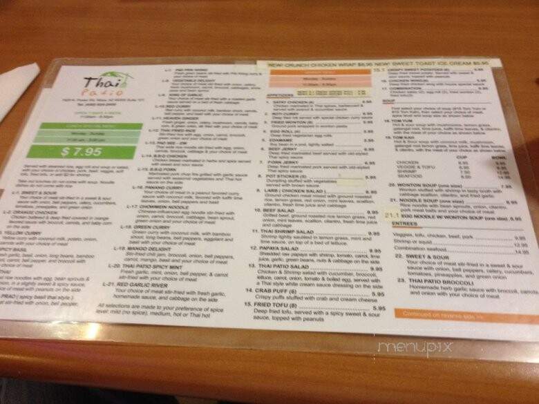 Thai Cafe - Prescott Valley, AZ menu_pic