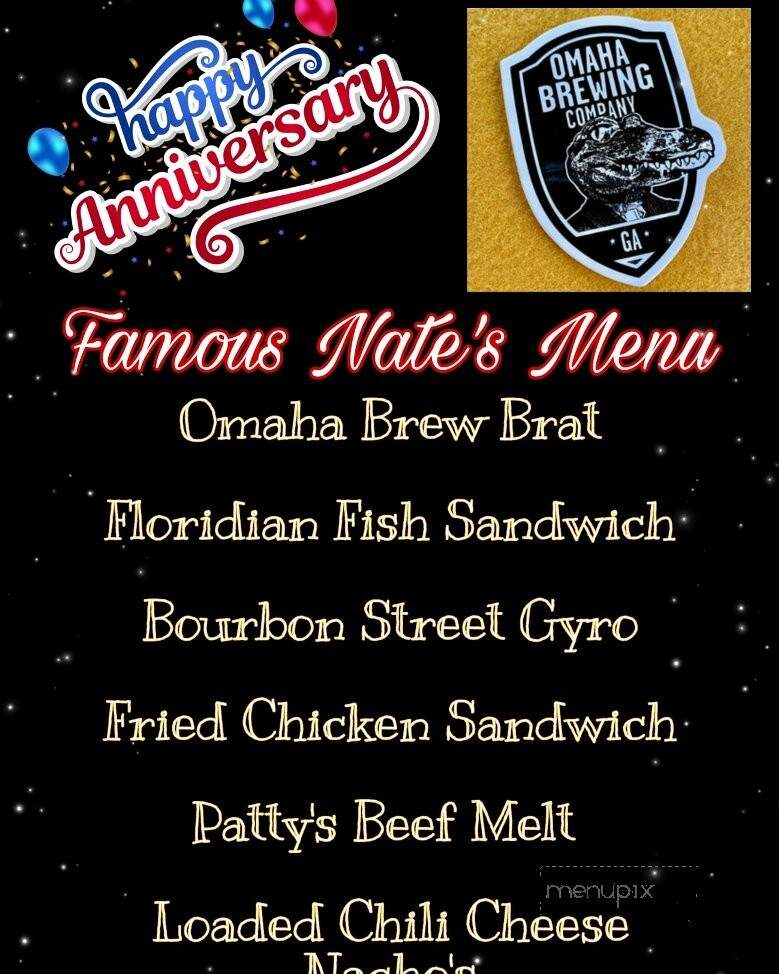 Famous Nate's Food Truck - Phenix City, AL menu_pic