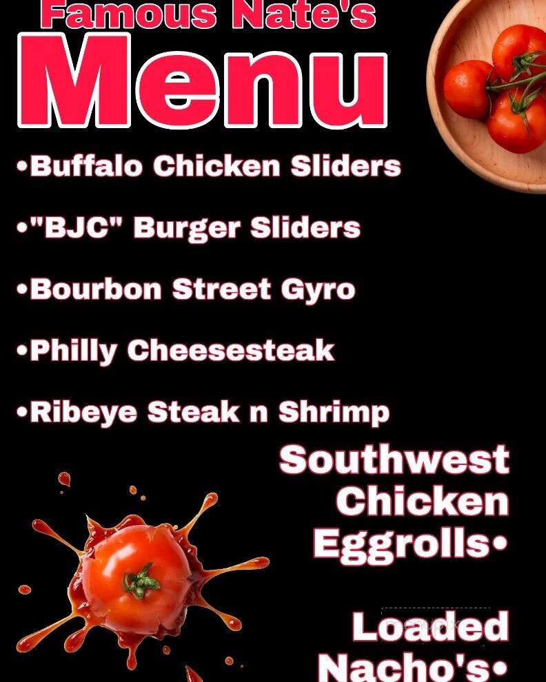Famous Nate's Food Truck - Phenix City, AL menu_pic