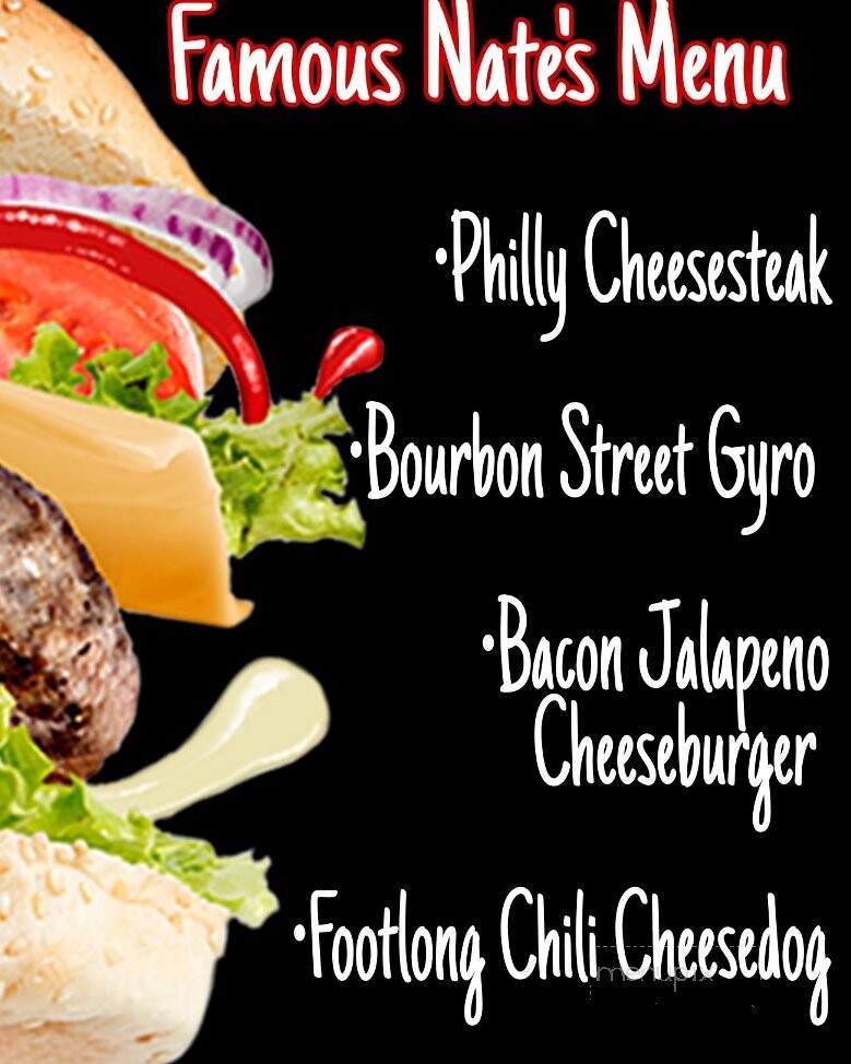 Famous Nate's Food Truck - Phenix City, AL menu_pic