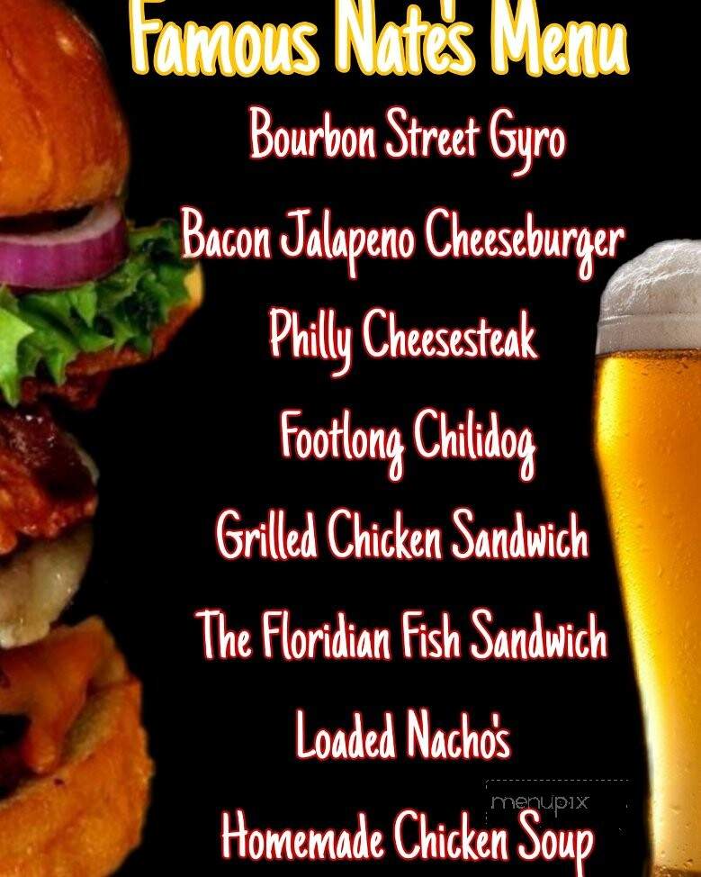 Famous Nate's Food Truck - Phenix City, AL menu_pic