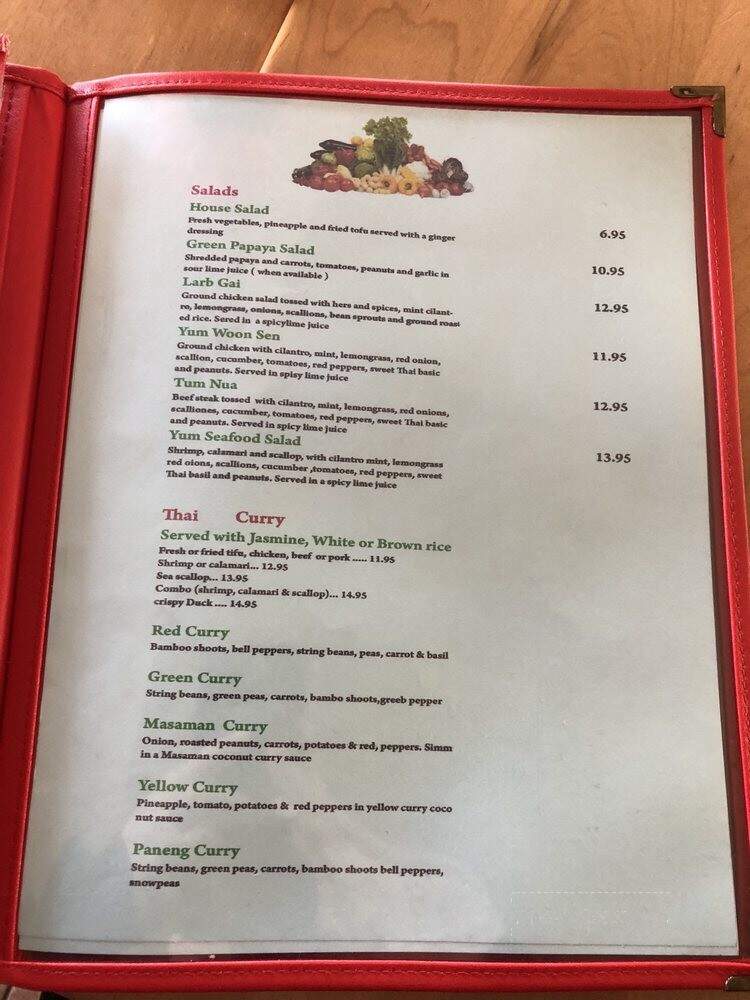 Kong Thai - Seabrook, NH menu_pic