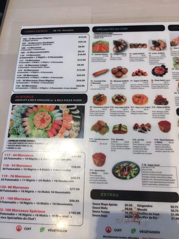 Sushi Victoria - Montreal, QC menu_pic