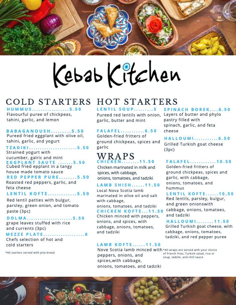 Kebab Kitchen - Halifax, NS menu_pic