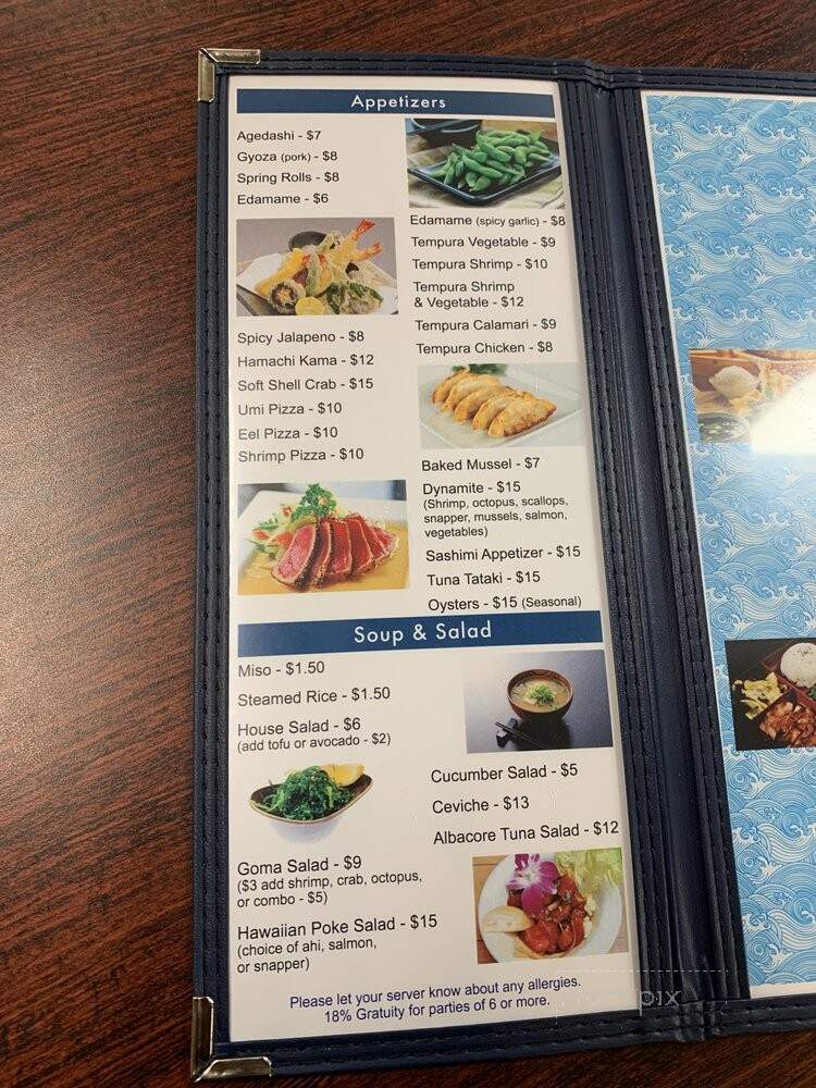 Umi Sushi - White City, OR menu_pic