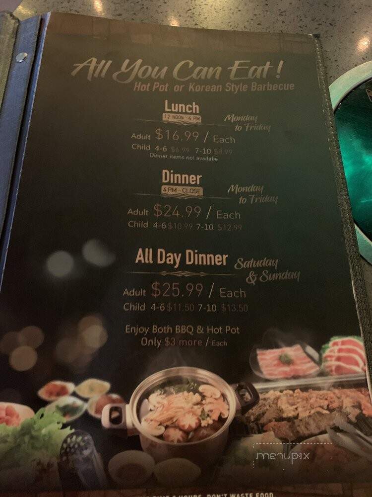 Kpot Korean BBQ & Hot Pot - Rockville, MD menu_pic
