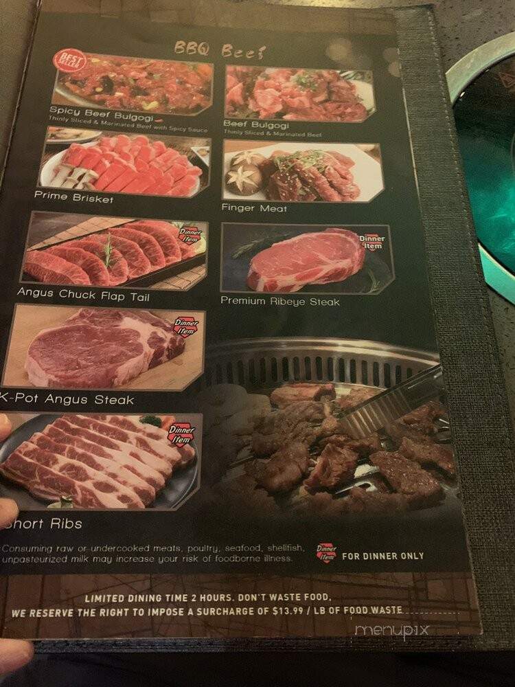 Kpot Korean BBQ & Hot Pot - Rockville, MD menu_pic