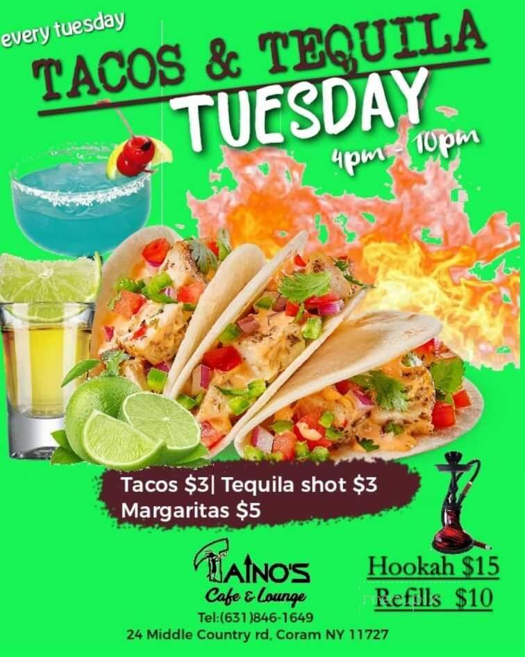 Tainos Cafe & Lounge - Coram, NY menu_pic