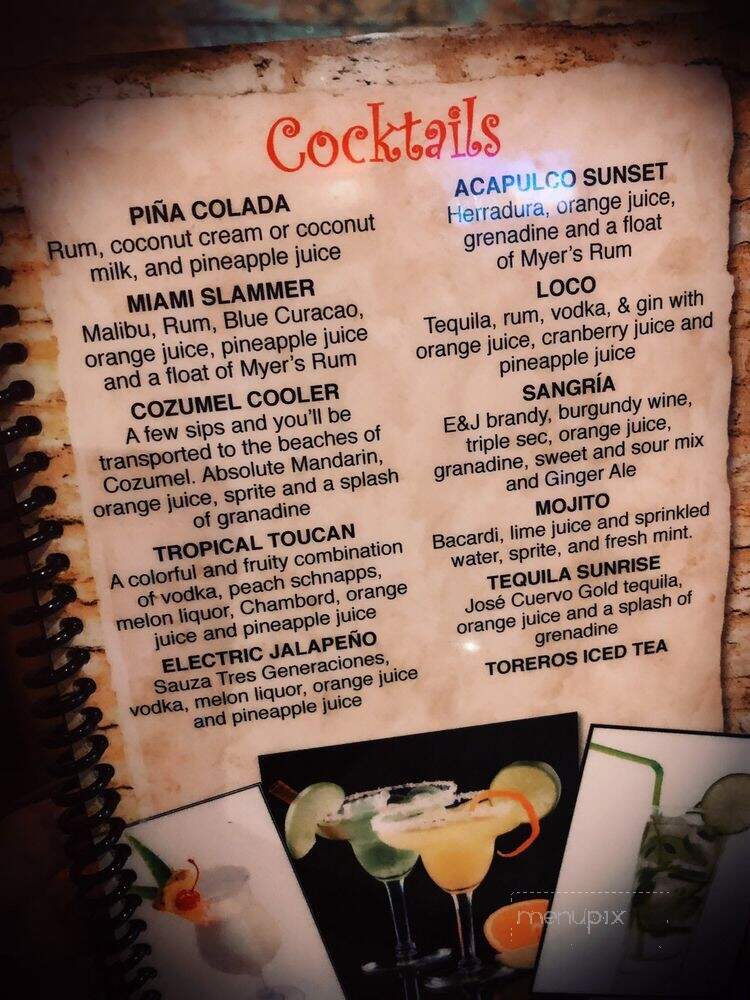 Torero's Mexican Grill - Lake Worth, FL menu_pic